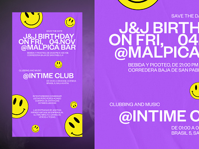 My Birthday invitation art direction branding design graphic design typography vector