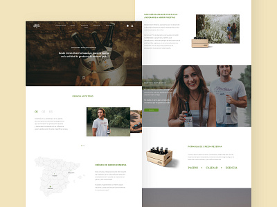 Green Reserva © art direction design digital interaction minimal typography ui ux web web design website