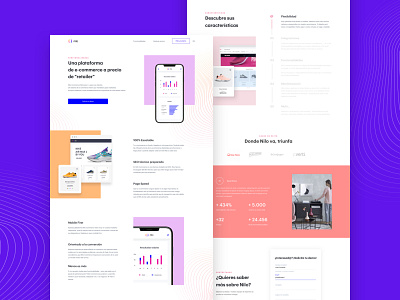 Web design for Nilo® art direction branding design digital interaction minimal ui ux web web design