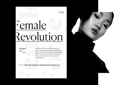 Poster design for ELLE. art direction branding concept design graphic design typography