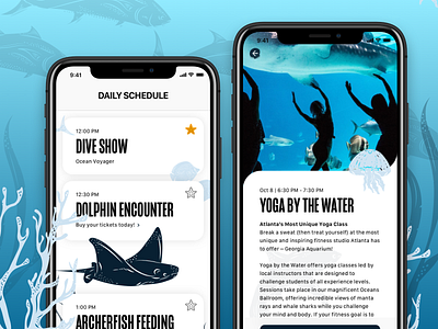 Georgia Aquarium App app aquarium ui umsl user experience userinterface ux ux design