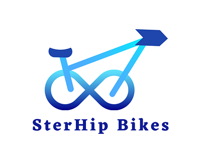 Bicycle Shop Logo canva dailylogo dailylogochallenge design graphic design logo