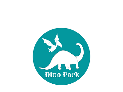 Dinosaur Amusement Park Logo canva dailylogo dailylogochallenge design graphic design logo