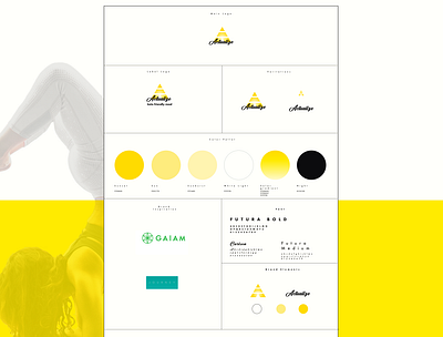 Go Actualize - Identity, Visual Design system, Logos, and Web branding color pallet logo packaging web design