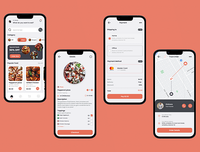 Food Delivery App animation app booking design figma food delivery pizza ui