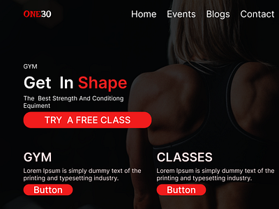 Fitness Landing Page....#Fitness