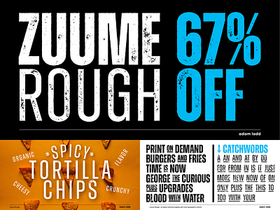 Zuume Rough Font Family