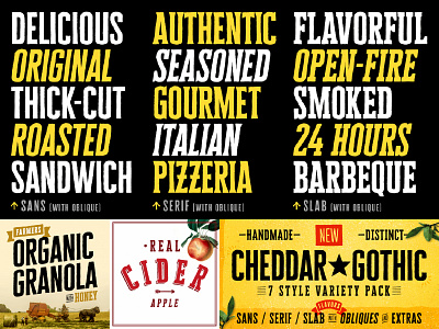 Cheddar Gothic Font Family