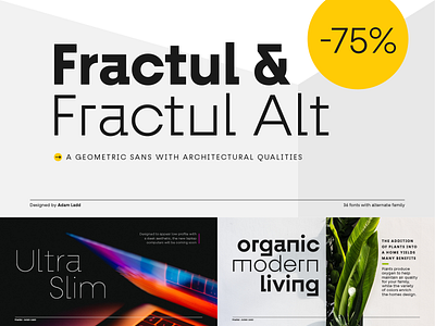 Fractul Font Family branding design font geometric logo modern sans serif type typeface typography ui