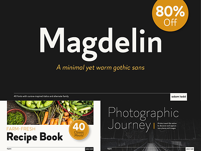 Magdelin Font Family clean design font gothic grotesque logotype modern sans serif font simple type typeface typography vintage