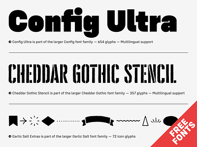 Config Ultra and More Free Fonts font free free font free fonts freebie hand drawn modern type typeface typography