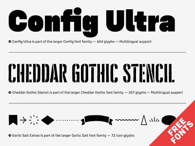 Config Ultra and More Free Fonts