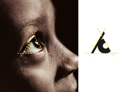 Symbol inspiration for a non-profit c eye hope letter symbol