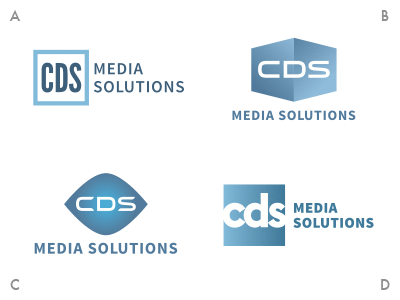 CDS Logo Concepts initials monogram photography shapes simple web