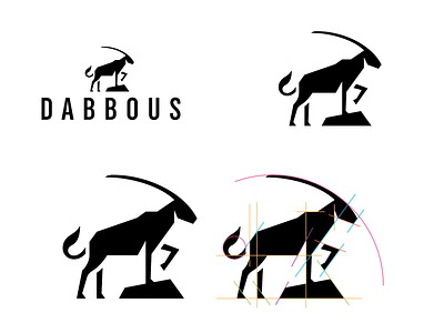 Dabbous Logo animal black white bold clothing fashion geometric geometry grid logo modern sans serif strong