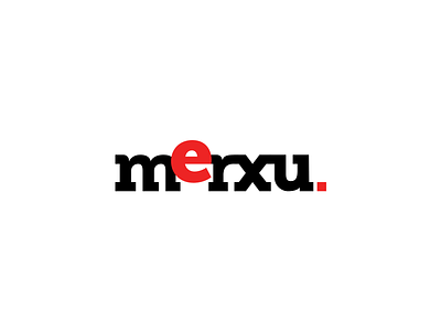 merxu.com - logotype design (v1) app branding design flat graphic design logo merxu online shop trading typography vector webshop