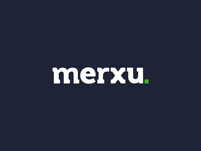 merxu.com - logotype design (v2) app b2b branding design flat graphic design logo merxu online shop store trading typography vector webshop