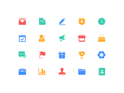 Function icons birthday collection date file flag friends gift icon recently setting store write