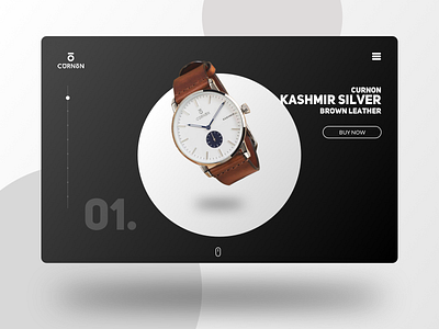 Curnon Watch Landing page appdesign ecommerce landingpage online shop scrollable ui ui design ux watch shop