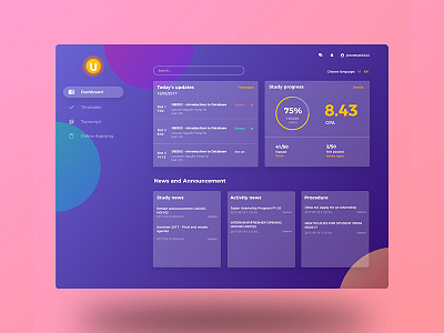 Dashboard Experiment app design dash dashboard education ui ui design ux