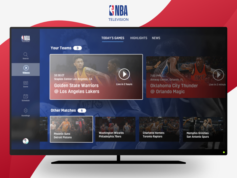 NBA on TV by Marcus Hoang 🏀 on Dribbble