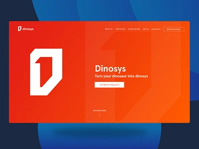 Dino Landing page dinosys ho chi minh interaction landing landing page minimalistic quotation quote ui ui design vietnam website