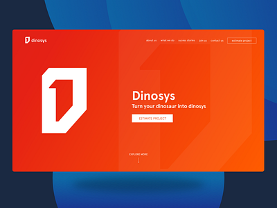 Dino Landing page