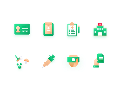 Healthcare Icons gradient ho chi minh icons icons design illustration ui design vector vietnam