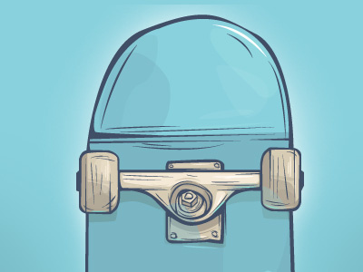 Skate Illustration arsek button ipad iphone seach button skate sketch web design