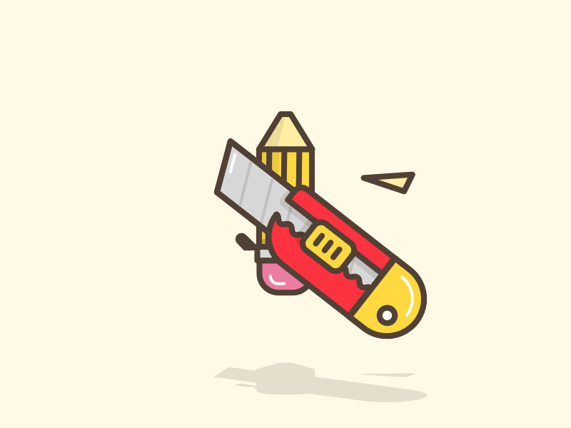 Pencil - AE freebie 2d animation flat free ae free project freebie knife pencil sofia tutorial