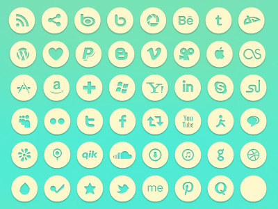 Free Social Icons free icons free social icons free vector icons icon set social icons social set