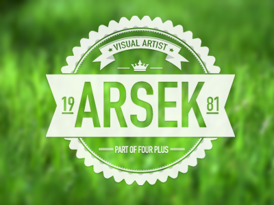 Arsek arsek badge illustrator bulgaria four plus grass green pixel ribon sofia vector