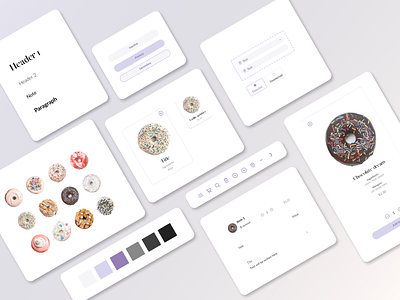 Donut design system design system mobile ui