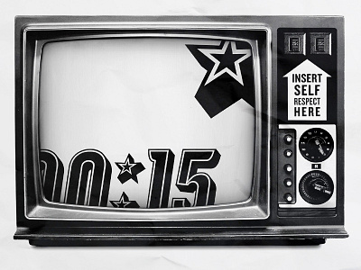 15 black and white poster retro steve bullock tv type