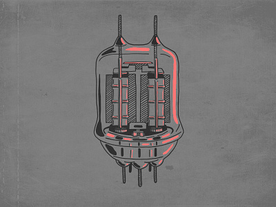 Vacuume Tube illustration sketch steve bullock tube vector