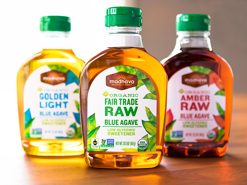 Madhava agave syrup packaging steve bullock identity labels illustration watercolor agave packaging