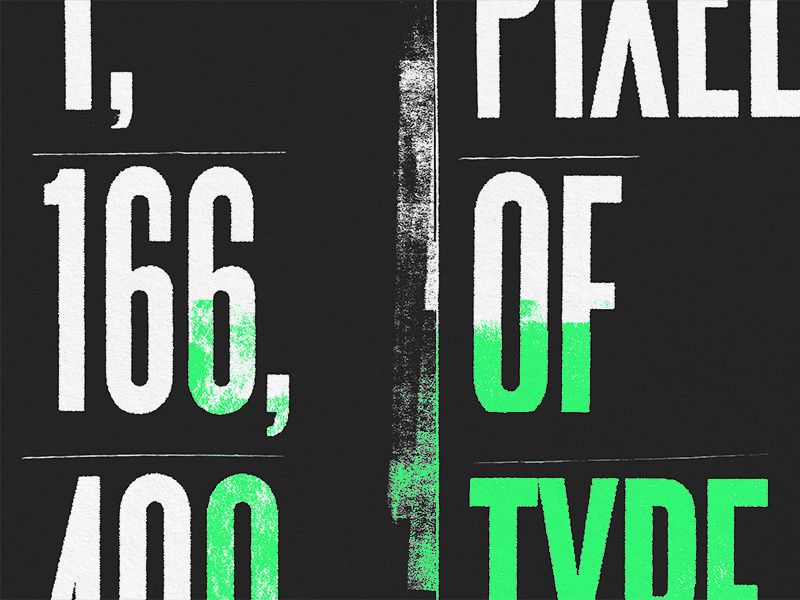 Analog to Digital steve bullock pixel ink typography