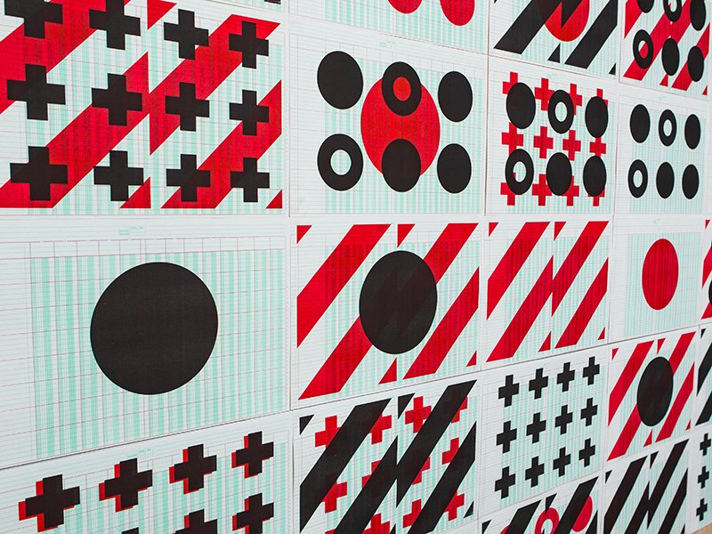 Signal Pattern steve bullock pattern signal geometric overprint riso