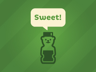 Sweet Honey Bear bear honey icon illustration pluto steve bullock sweet talking bubble