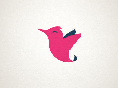 Happy Hummingbird bird flying hummingbird icon logo steve bullock