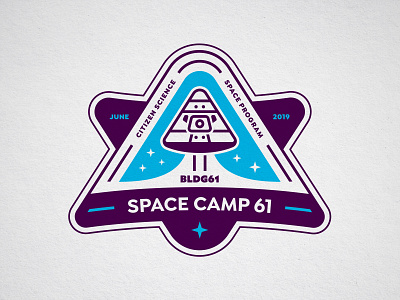 Space Camp 61 icon logo patch space steve bullock