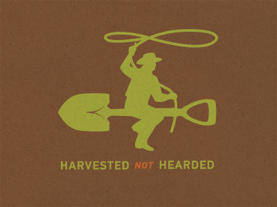 Harvested Not Hearded beyond meat cowboy harvested hearded lasso shovel steve bullock tshirt