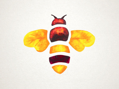 Madhava Bee bee icon illustration madhava steve bullock watercolor