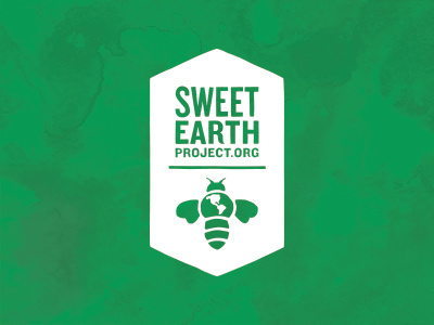Sweet Earth Logo bee hand type logo madhava steve bullock sweet earth
