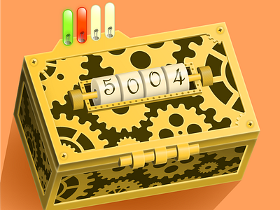 Puzzlebox box clockwork puzzle solution steampunk vector