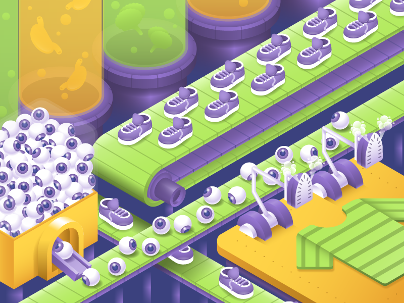 Factory Progress 4 by Hayden Aube on Dribbble
