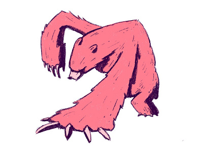 Bear bear character claws design dig drawing illustration menacing quest