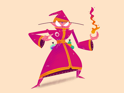 Fire Mage arcane card cartoon character fantasy fire flame game magic magician wizard