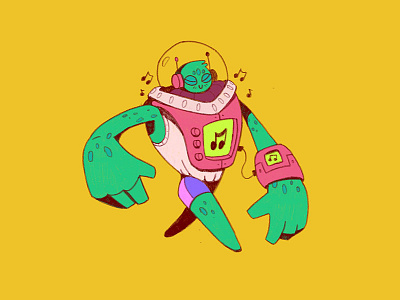 Paranormal alien character design music quest rock space suit ufo