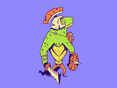 Lizardman buckler character design fighter gladiator helmet lizard quest reptile roman sword warrior